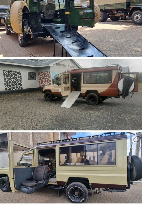Wheelchair Accessible Safari Landcruiser with Ramp for Side & Rear Entry