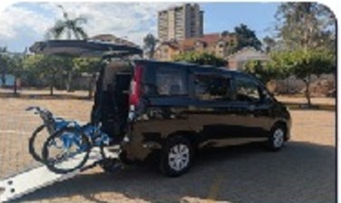 Toyota Noah with a rear wheelchair ramp